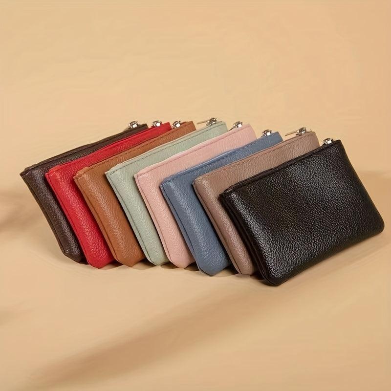 Mini Minimalist Coin Purse Zipper Clutch Wallet Storage Bag