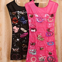 30 Grids Hanging Jewelry Display Organizer Rack