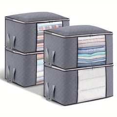 Large Capacity Storage Box Lightweight Clothes Organizer Portable Zipper Dustpro