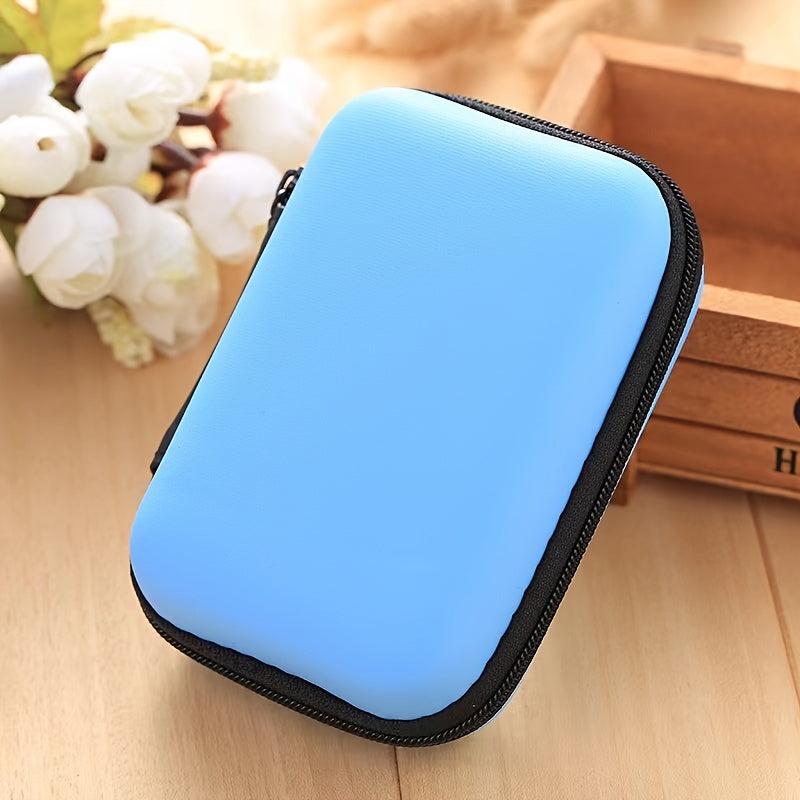Portable Zipper Data Cable Bag Travel Storage Bag Mini Container
