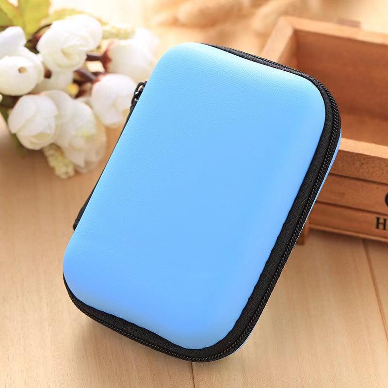 Portable Zipper Data Cable Bag Travel Storage Bag Mini Container
