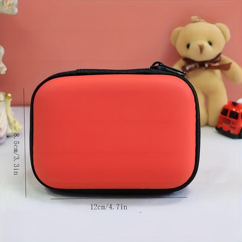 Portable Zipper Data Cable Bag Travel Storage Bag Mini Container