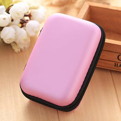 Portable Zipper Data Cable Bag Travel Storage Bag Mini Container