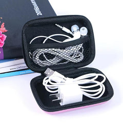 Portable Zipper Data Cable Bag Travel Storage Bag Mini Container