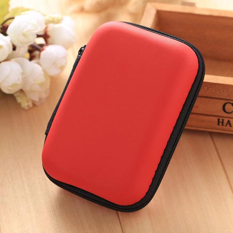 Portable Zipper Data Cable Bag Travel Storage Bag Mini Container