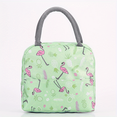 Flamingo Printed Bento Insulated Bag Portable Lunch Box Bag