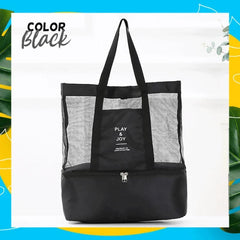 Large Capacity Mesh Storage Bag Lightweight Travel Beach Bag