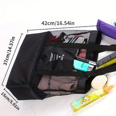 Large Capacity Mesh Storage Bag Lightweight Travel Beach Bag