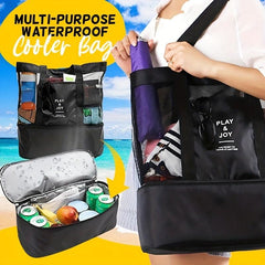 Large Capacity Mesh Storage Bag Lightweight Travel Beach Bag
