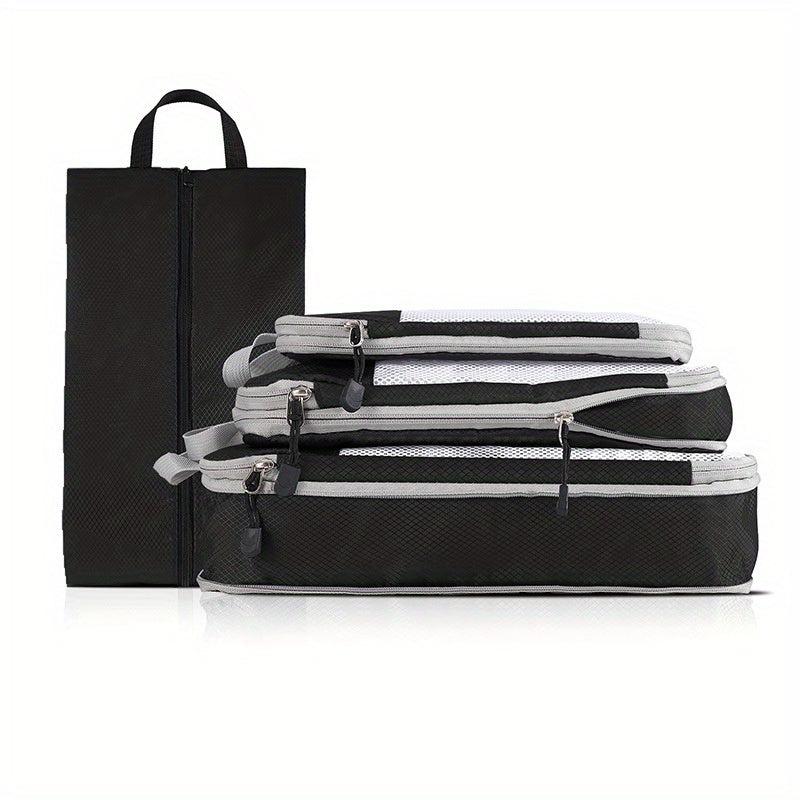 4 Pcs Lightweight Travel Luggage Compression Bags Dustproof Organizers