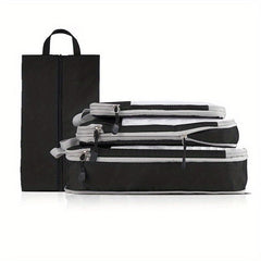 4 Pcs Lightweight Travel Luggage Compression Bags Dustproof Organizers
