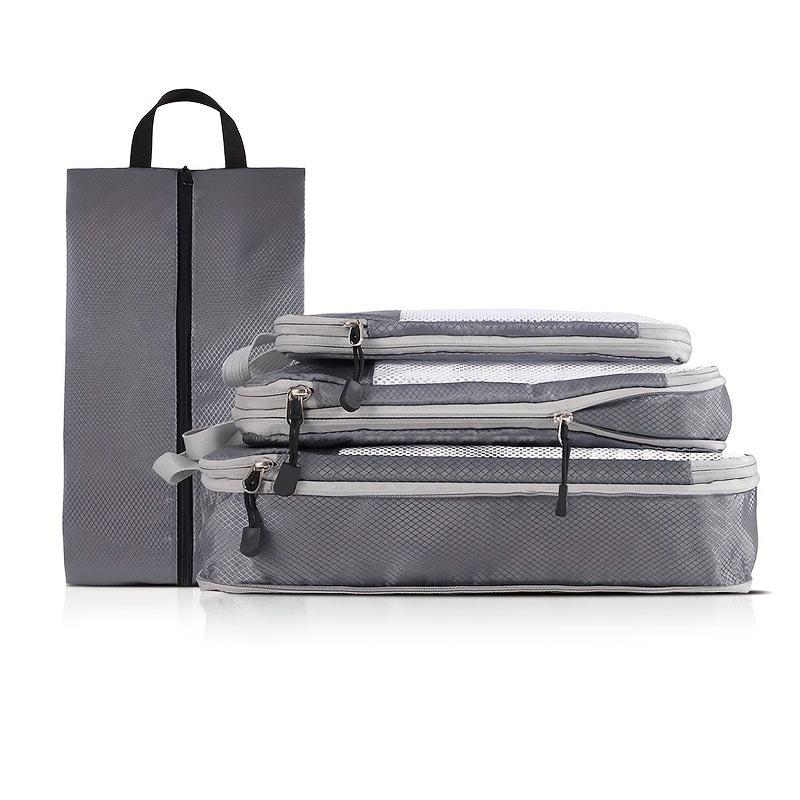 4 Pcs Lightweight Travel Luggage Compression Bags Dustproof Organizers