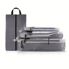 4 Pcs Lightweight Travel Luggage Compression Bags Dustproof Organizers