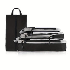 4 Pcs Lightweight Travel Luggage Compression Bags Dustproof Organizers