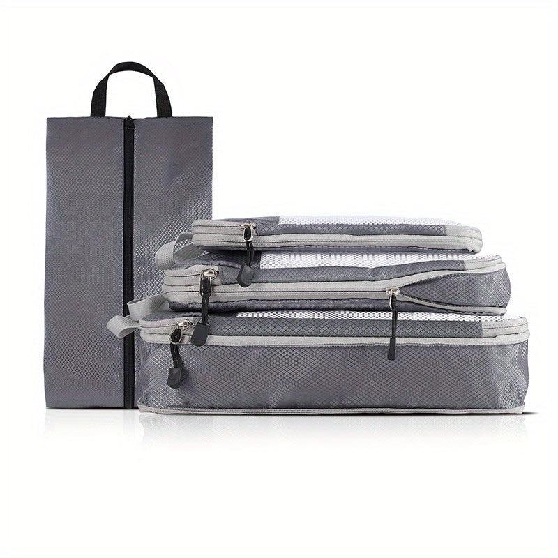 4 Pcs Lightweight Travel Luggage Compression Bags Dustproof Organizers