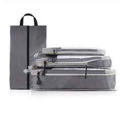 4 Pcs Lightweight Travel Luggage Compression Bags Dustproof Organizers