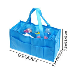 Solid Diaper Bag Diaper Caddy Organizer Portable Nursery Storage Bag