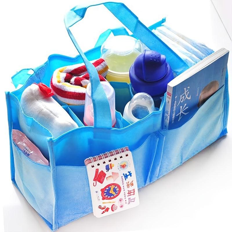 Solid Diaper Bag Diaper Caddy Organizer Portable Nursery Storage Bag