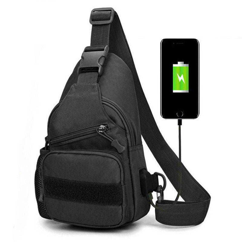 Men's Tactical Chest Bag Multifunctional Sports Crossbody Bag