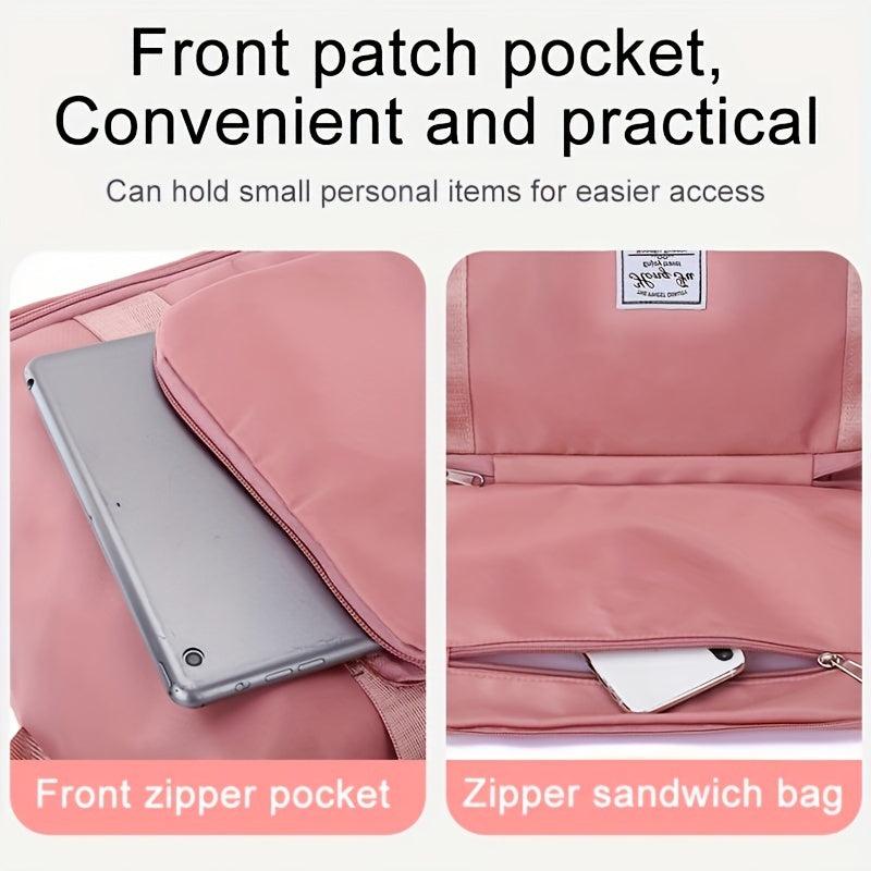 Large Capacity Foldable Travel Bag with Wet Compartment