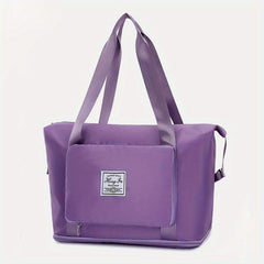 Large Capacity Foldable Travel Bag with Wet Compartment