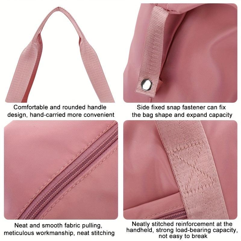 Large Capacity Foldable Travel Bag with Wet Compartment