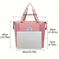 Large Capacity Foldable Travel Bag with Wet Compartment