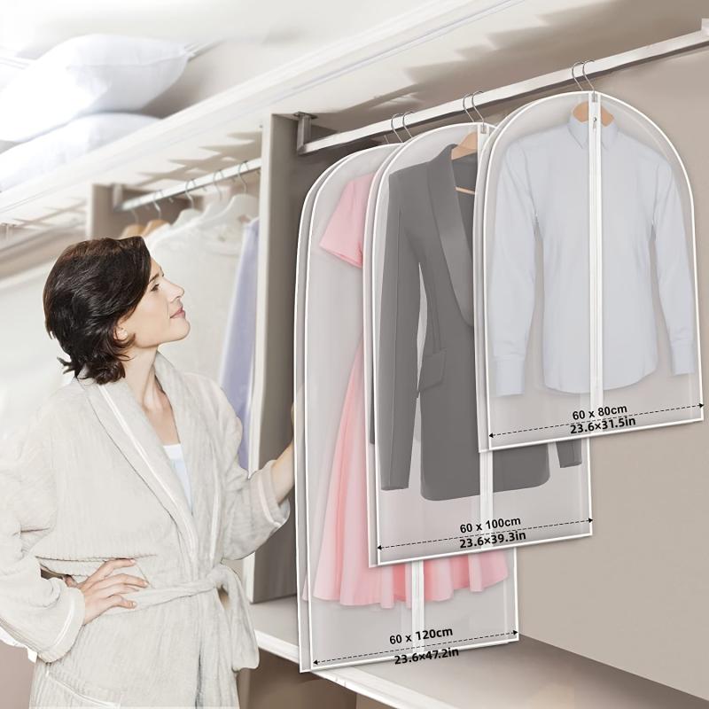 Garment Bags Hanging Clothes Storage, Coat Cover for Sweater Suit