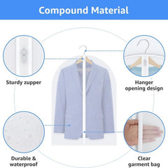 Garment Bags Hanging Clothes Storage, Coat Cover for Sweater Suit