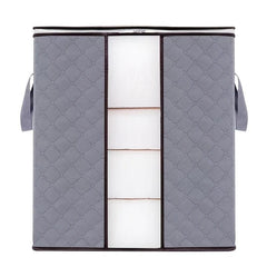 Large Capacity Foldable Clothes Bag With Window Dustproof Zipper