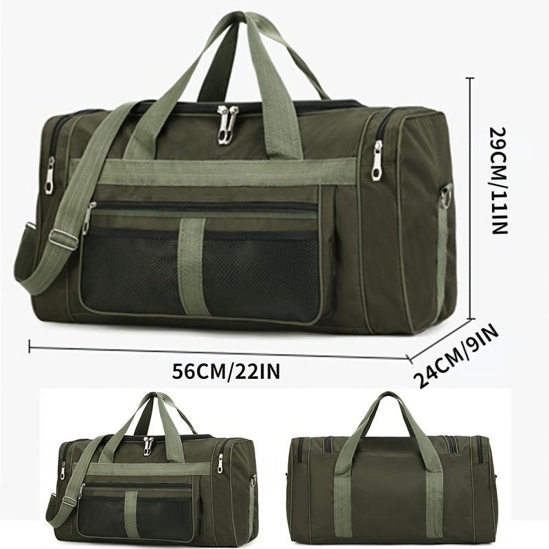 Colorblock Outdoor Travel Bag Large Capacity Luggage Bag