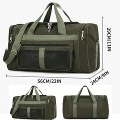 Colorblock Outdoor Travel Bag Large Capacity Luggage Bag