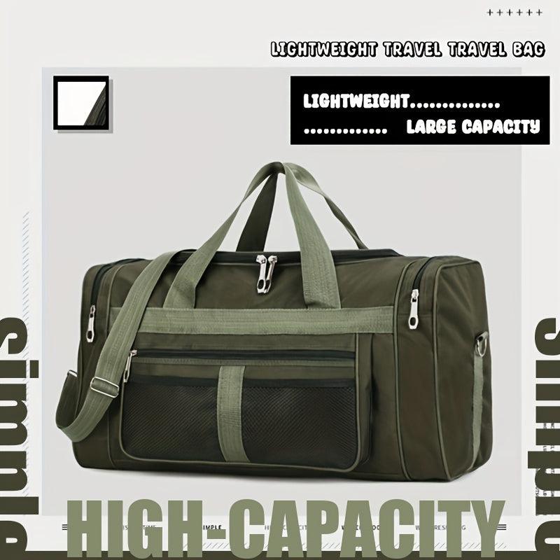 Colorblock Outdoor Travel Bag Large Capacity Luggage Bag