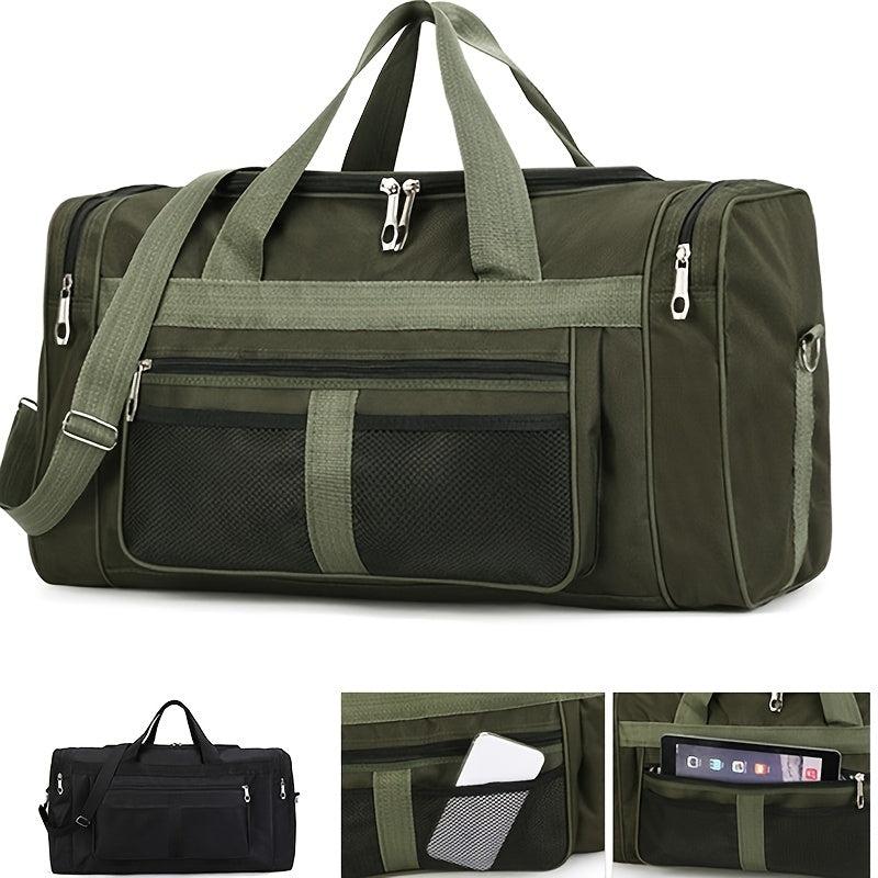 Colorblock Outdoor Travel Bag Large Capacity Luggage Bag