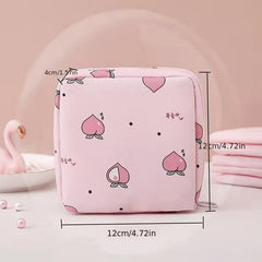 Cartoon Pattern Sanitary Napkin Bag Reusable Storage Bag Organizer