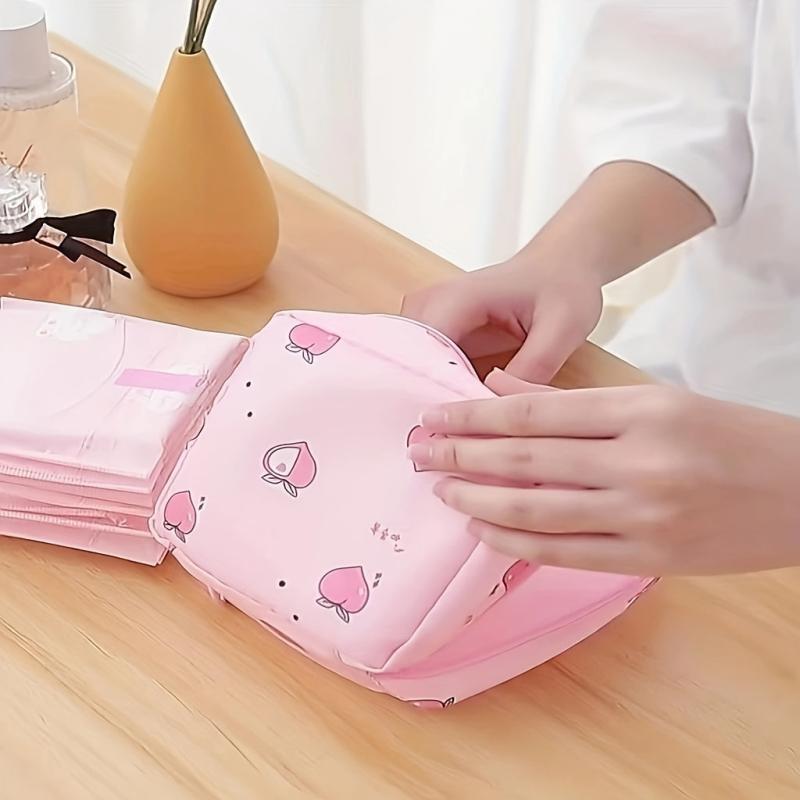 Cartoon Pattern Sanitary Napkin Bag Reusable Storage Bag Organizer