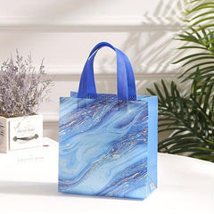 4PCS Fashionable Graphic Pattern Gift Bag Reusable Handbag Foldable