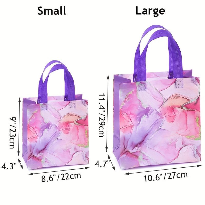 4PCS Fashionable Graphic Pattern Gift Bag Reusable Handbag Foldable