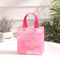 4PCS Fashionable Graphic Pattern Gift Bag Reusable Handbag Foldable