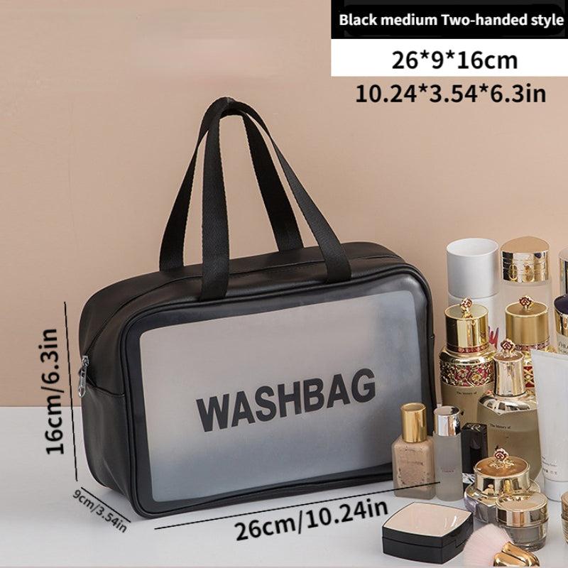 Travel Storage Zipper Bag Letter Print Organizer