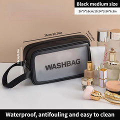 Travel Storage Zipper Bag Letter Print Organizer