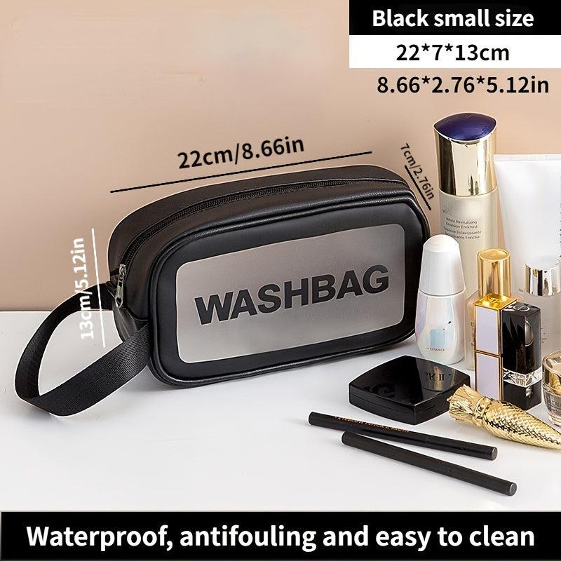 Travel Storage Zipper Bag Letter Print Organizer