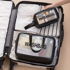 Travel Storage Zipper Bag Letter Print Organizer