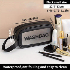 Travel Storage Zipper Bag Letter Print Organizer