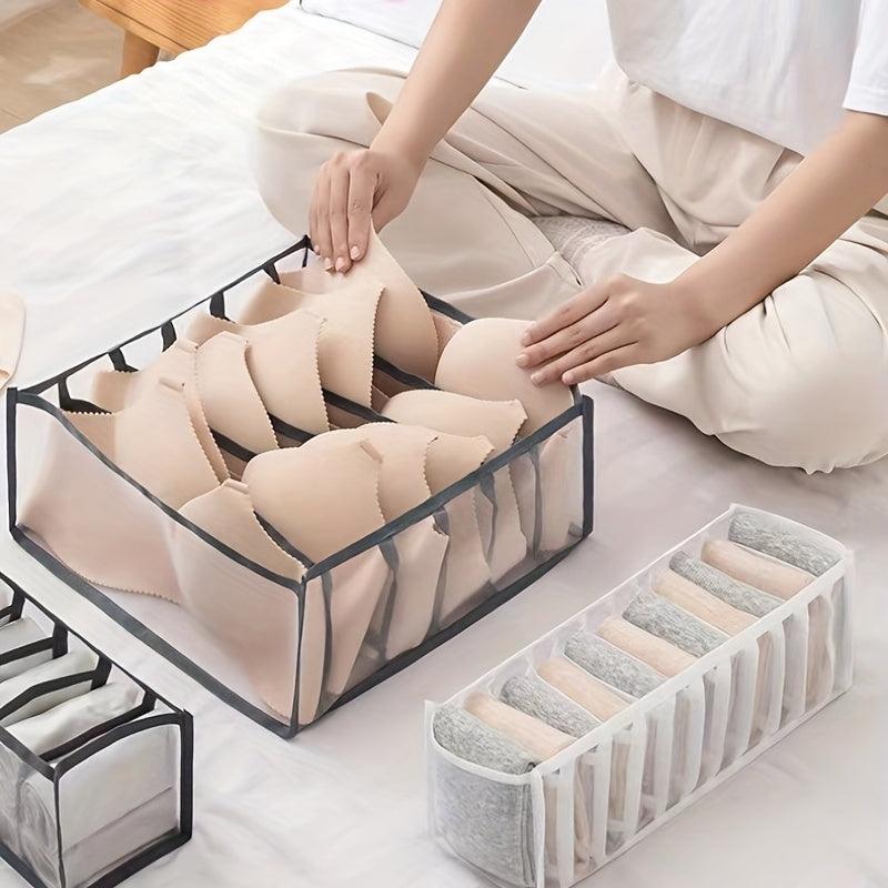 Foldable Mesh Drawer Organizer - Clothes Storage Box