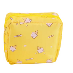 Cartoon Pattern Storage Zipper Bag Sanitary Napkin Pouch