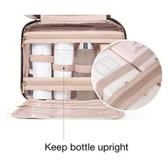 Hangable Handheld Waterproof Cosmetic Bag Nylon Makeup Storage Organizer