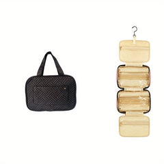 Hangable Handheld Waterproof Cosmetic Bag Nylon Makeup Storage Organizer