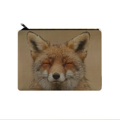 Fox Pattern Storage Bag Travel Cosmetic Bag Lightweight Makeup Organizer