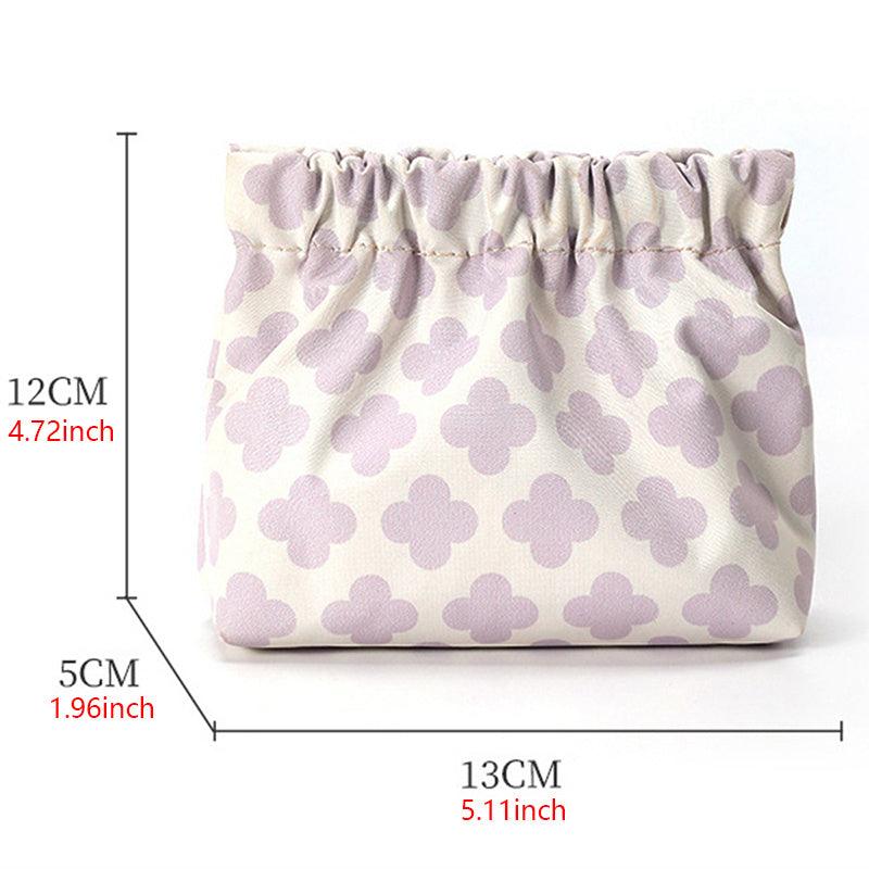 Stylish Print Cosmetic Bag Coin Purse With Lock